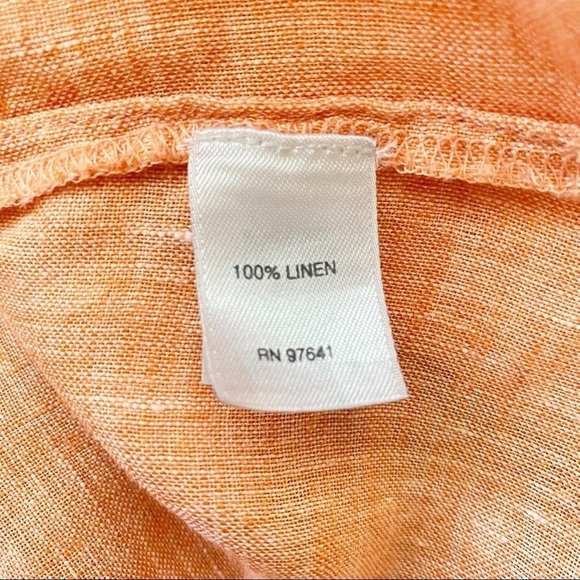 J. Jill 100% Linen Button Front Tunic Small Lagenlook Oversized - Picture 5 of 6